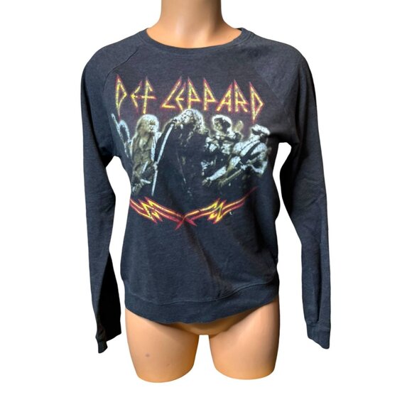 Def Leppard Graphic Womens Crewneck Sweatshirt - Picture 1 of 6